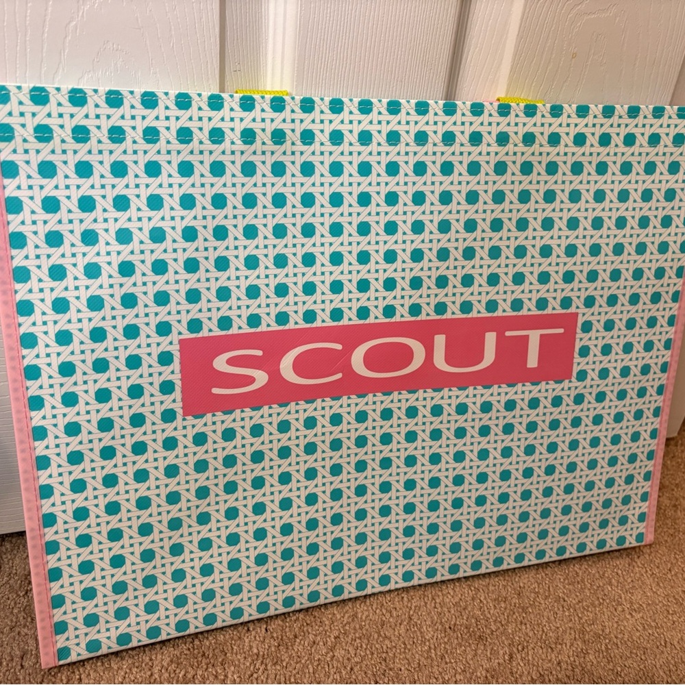 Scout Teal and Pink Tote Bag